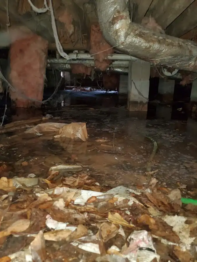 Crawl space flood assessment for Commercial Water Damage Restoration in Port St. Lucie