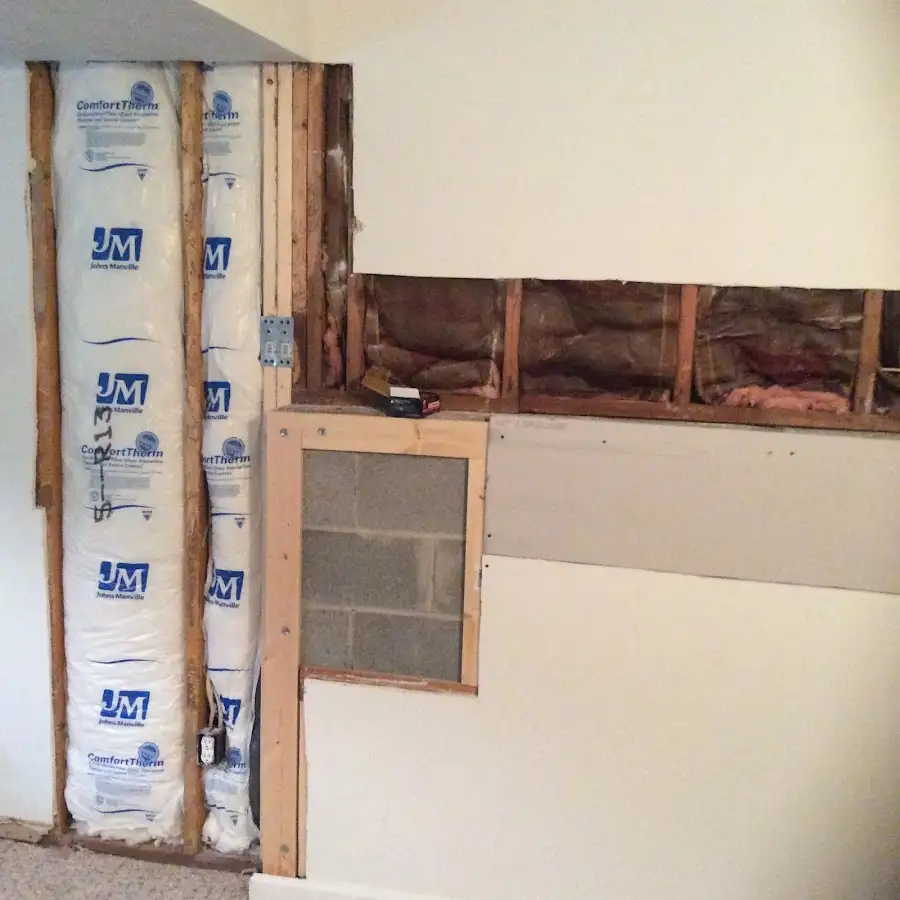 Wall insulation replacement during Contents Cleaning & Restoration in Port St. Lucie